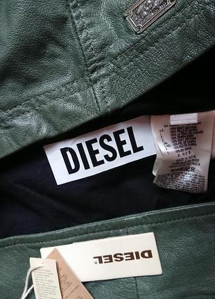 Брендова фірмова шкіряна куртка diesel,оригінал,нова з бірками,розмір м.7 фото