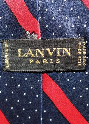 Мужской галстук lanvin, оригинал!3 фото