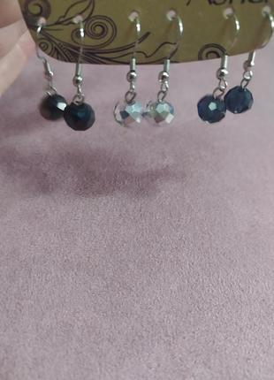 Серьги лот бренд 3