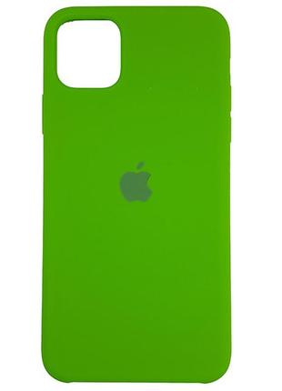 Чохол copy silicone case iphone 11 pro max green