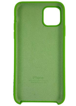 Чохол copy silicone case iphone 11 pro max green2 фото