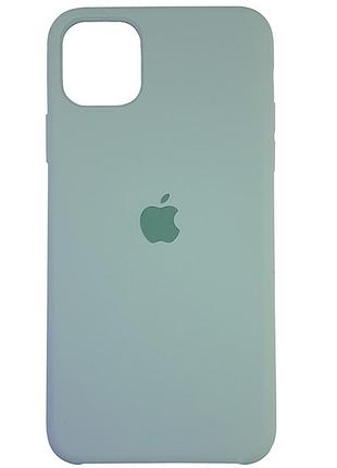 Чехол silicone case iphone 11 pro max mist green