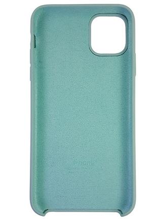 Чехол silicone case iphone 11 pro max mist green2 фото