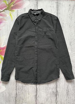 Крутая рубашка котон в мелкий горох cropp xs