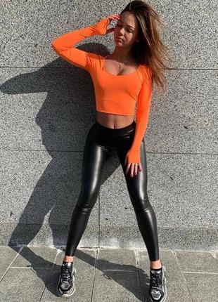 Новинка кожаные лосины