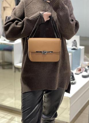 Сумка з гладкої шкіри