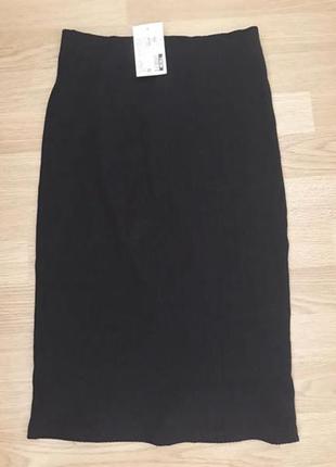 Спідниця в рубчик за коліно