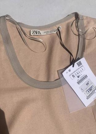 Платье длинное с коротким рукавом zara зара из лимитированной коллекции, размер на бирке s, подойдет также на xs.4 фото