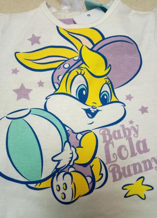 Річний комплект набір костюм для маленької дівчинки looney tunes