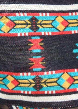 Стильный свитшот кофта цвета хаки с орнаментами zara в бохо этно хиппи стиле4 фото