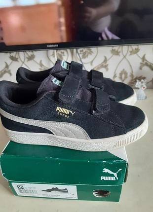 Кеды бренд puma 32 размер, натуральный замш