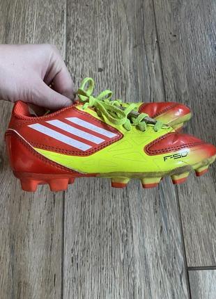 Футбольні бутси копачки adidas f50 оригінал дитячі 30 розмір3 фото