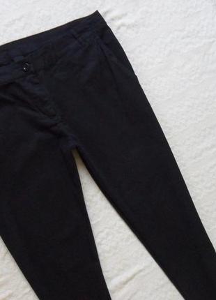 Зауженные черные брюки штаны скинни zebra, l размер.4 фото