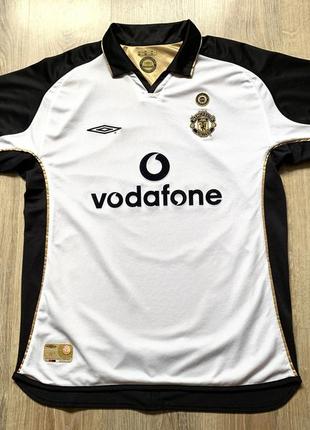 Мужская редкая коллекционная винтажная двусторонняя джерси umbro manchester united 2001 away