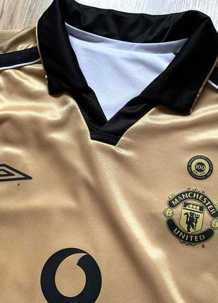 Чоловіча рідкісна колекційна вінтажна двостороння джерсі umbro manchester united 2001 away8 фото