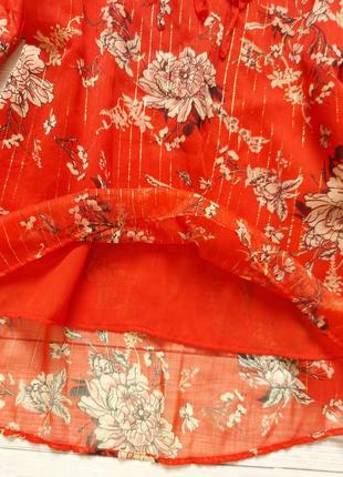 Распродажа розпродаж красная блуза в цветы червона блузка в квіти river island 50 524 фото