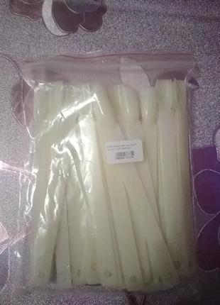 Тіпси для гель лаку. 50шт з колечьком.
