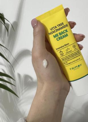 Крем з ніацинамідом, екстрактом обліпихи та лактобактеріями trimay vita tree niacinamide me back cream 50 ml2 фото