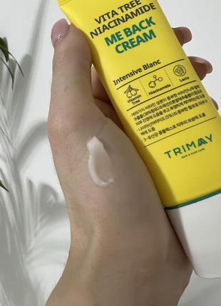 Крем з ніацинамідом, екстрактом обліпихи та лактобактеріями trimay vita tree niacinamide me back cream 50 ml3 фото