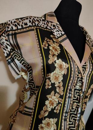 Блуза женская стильная принт версаче2 фото