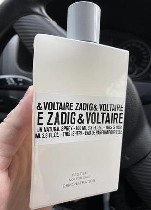 Zadig & voltaire this is her (тестер) 100 ml.3 фото