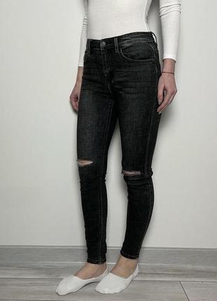 Жіночі графітові джинси джинсы stradivarius2 фото