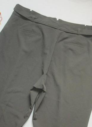 Шикарні штани батал кольору хакі з защипами висока посадка new look 🍒❇️🍒5 фото