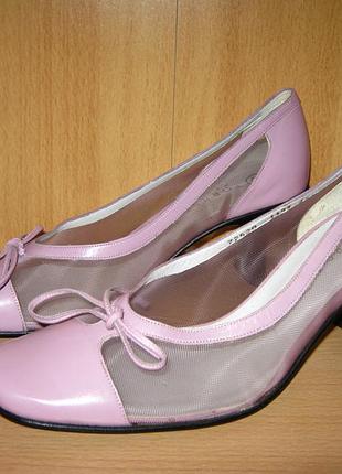 Кожаные туфли с сеточкой menorca torresse р,37, новые,  испания.