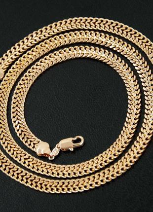Красивая цепочка с браслетом из медицинского золота. в подарок кулон. ширина7,5 мм.6 фото