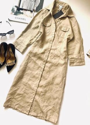 Льняное платье