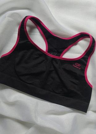 Чорний топ з розовим kalenji