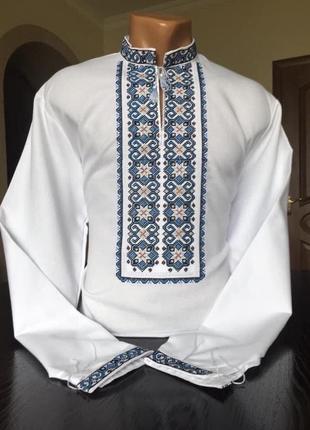 Стильна чоловіча вишиванка на білому домотканому полотні. — цена 2000 грн в  каталоге Вышиванки ✓ Купить мужские вещи по доступной цене на Шафе |  Украина #98957073