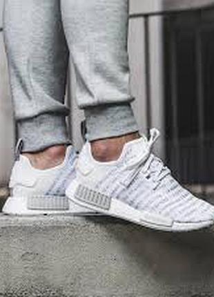 Кроссовки adidas nmd r1 “whiteout” ftwr white/ch solid grey s76518 /кроссовки