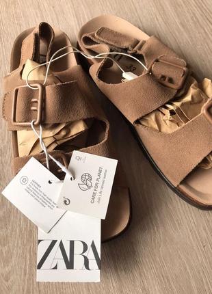 Шкіряні сандалі zara 33р3 фото