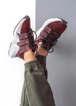 Жіночі весняні бордові кросівки adidas prophere🆕 кросівки адідас2 фото