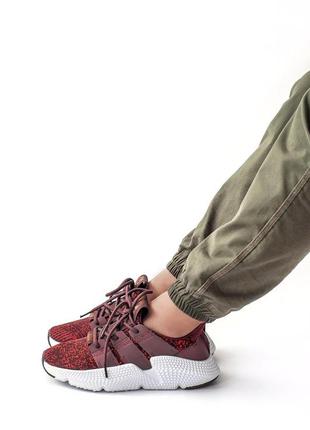 Жіночі весняні бордові кросівки adidas prophere🆕 кросівки адідас