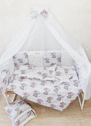Бортики в кроватку, набор постельного белья детский9 фото