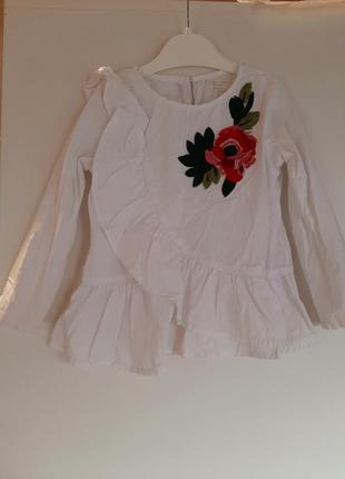 Блуза вышивка 4-5 лет