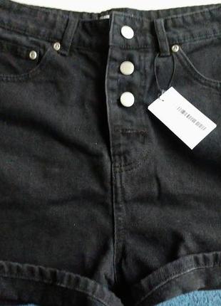 Шорти джинсові чорного кольору.1 фото