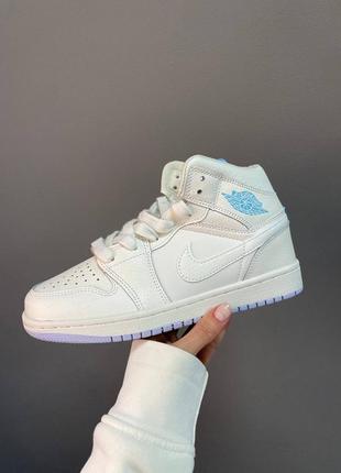 Кросівки nike air jordan 1 retro “cream purple”