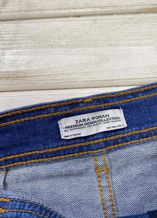 Стильная джинсовая юбка с пуговицами zara2 фото