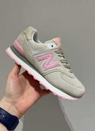 Кросівки  574 beige/pink кроссовки6 фото