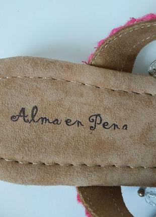 Шкіряні босоніжки на зав'язках alma en pena - 41 р10 фото