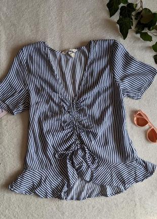Смугаста блуза h&m розмір 36(38)