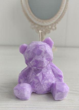 Мишка ведмедик тедди teddy свічка свеча восковая1 фото
