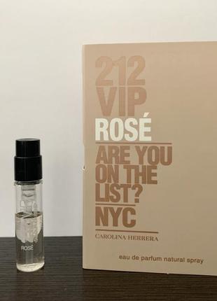 Carolina herrera 212 vip rose пробник