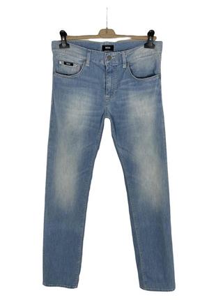 👖світлі легкі джинсові штани boss штани denim jeans варені levis stretch патч lee шкіра джинси