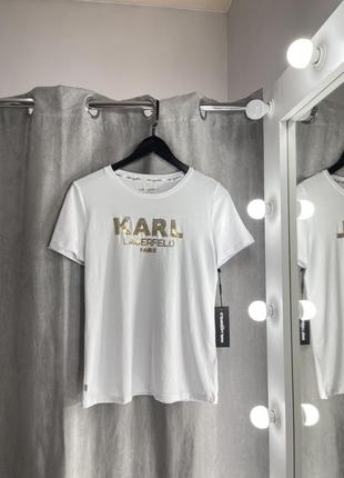 Футболка karl lagerfeld женская футболка оригинал новая с бирками