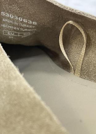 Кожаные мюли бабуши с зауженным носком шлёпанцы шофёры бежевые тауп замшевые балетки...