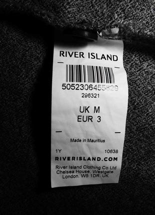 Мужская футболка серая стрейч поло river island m5 фото